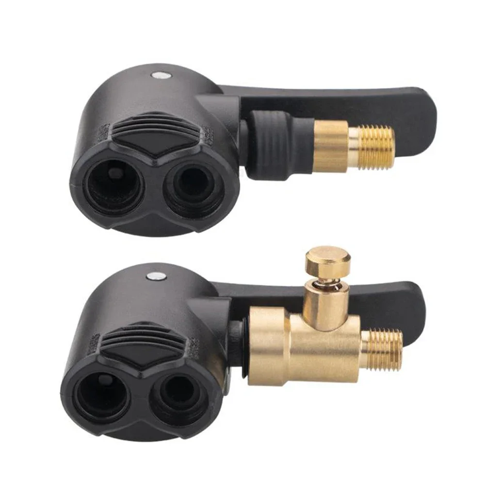 Bicycle Air Nozzle Brass Portable Inflatable Pump Bike Tire Air Chuck Valve Connector Adapter Bicycle Tyre Wheel Valve Part bicycle air nozzle bicycle valve adapter bicycle air valve bicycle valve bicycle valve accessories