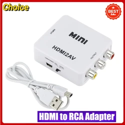 HDMI to RCA 1080p Video and Audio Converter with USB Power Cable (White)