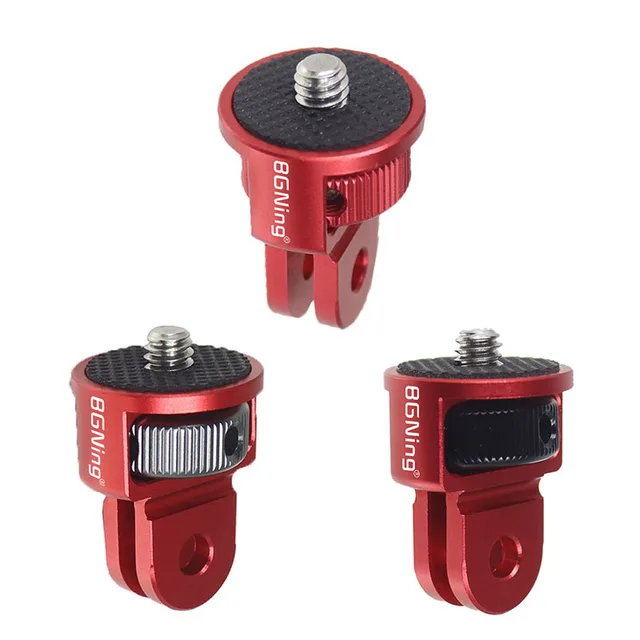 BGNING 360 rotatif 1/4 pouces vis Mini trépied adaptateur support CNC pour GoPro Hero 13 12 11 10 Insta360 ONE X5 X4 X3 X2 4K caméra 3