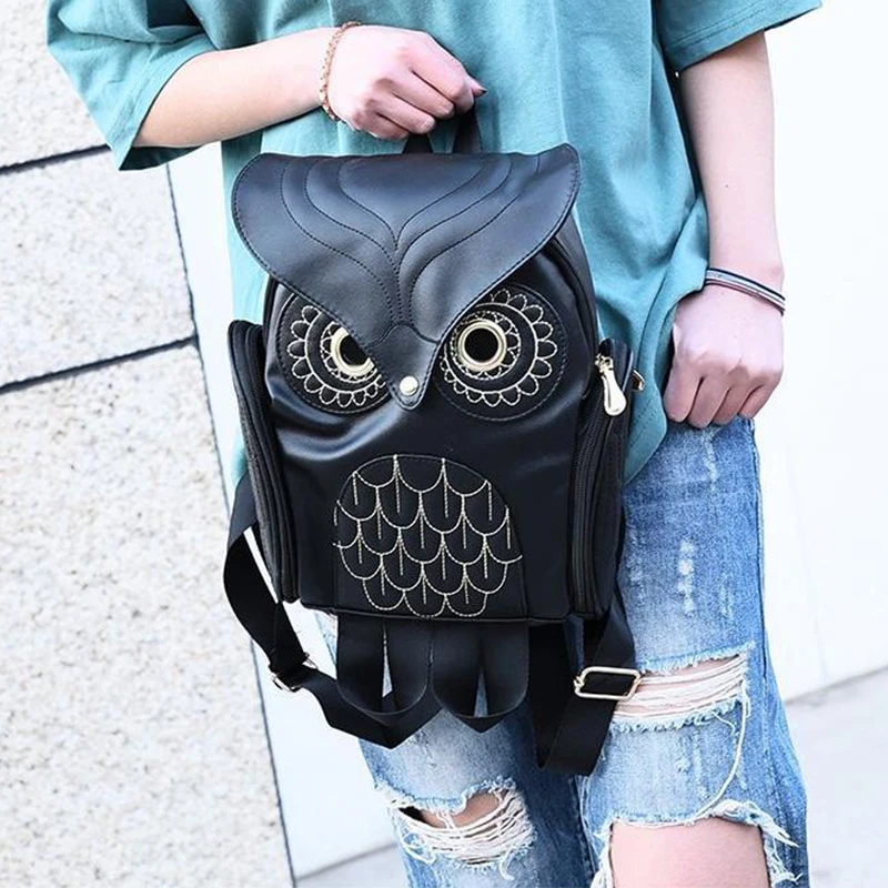 2024 Trends Cute Owl Fashion Backpacks Student Cartoon Owl Women Backpack Softback School Bag Teenage Backpack Girl Shoulder Bag