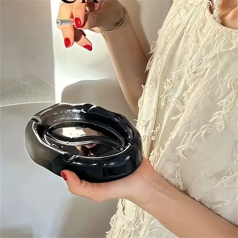 Fashionable Unique Ceramic Coffee Beans Ashtrays Parties Desktop Decorations Creative Ideas Gifts for Birthdays