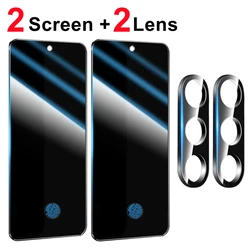 Enhanced Privacy Tempered Glass Screen Protector with Camera Lens Film for Samsung Galaxy S25 FE (2Set)