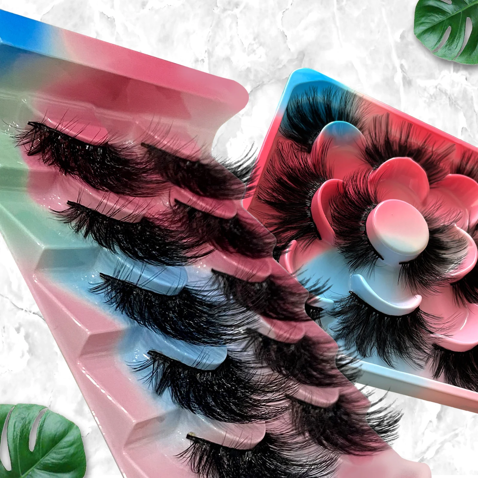 Description Picture 6 of item5D Mink Eyelashes Makeup Eyelashes 3D Mink Lashes Fluffy Soft Wispy Volume Thick Long Mink False Eyelashes