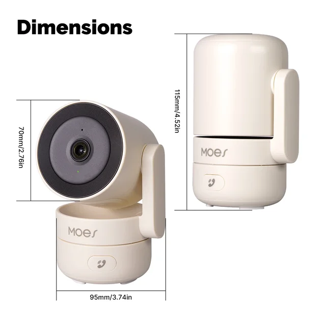 MOESTuya WiFi Indoor Pan/Tilt Smart Security Camera 4MP HD Infrared Night Vision Motion Sound Detection Monitor Panoramic Patrol - Image 6