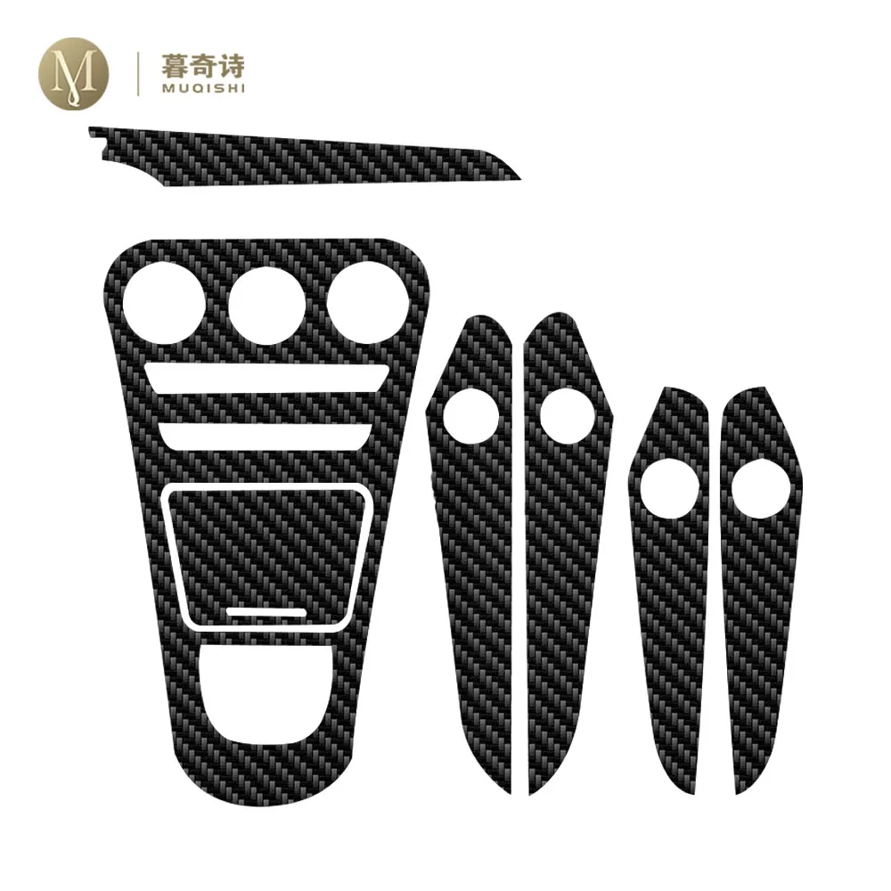 

Для Mercedes Benz GLC X253 2020-2022 украшение Центральной Консоли Автомобиля ПЭТ углеродное волокно 5D яркая черная пленка против царапин