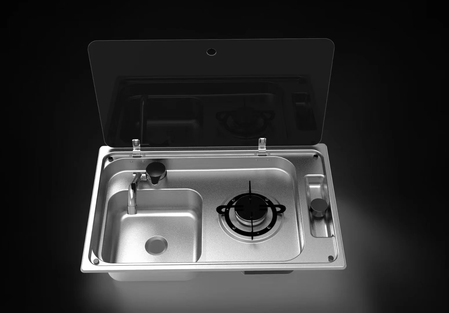 OUTDOORS CAMPING Gas Stove With Sink LPG Cooker In RV Sink Combo Travel Trailer Caravan Motorhome 6