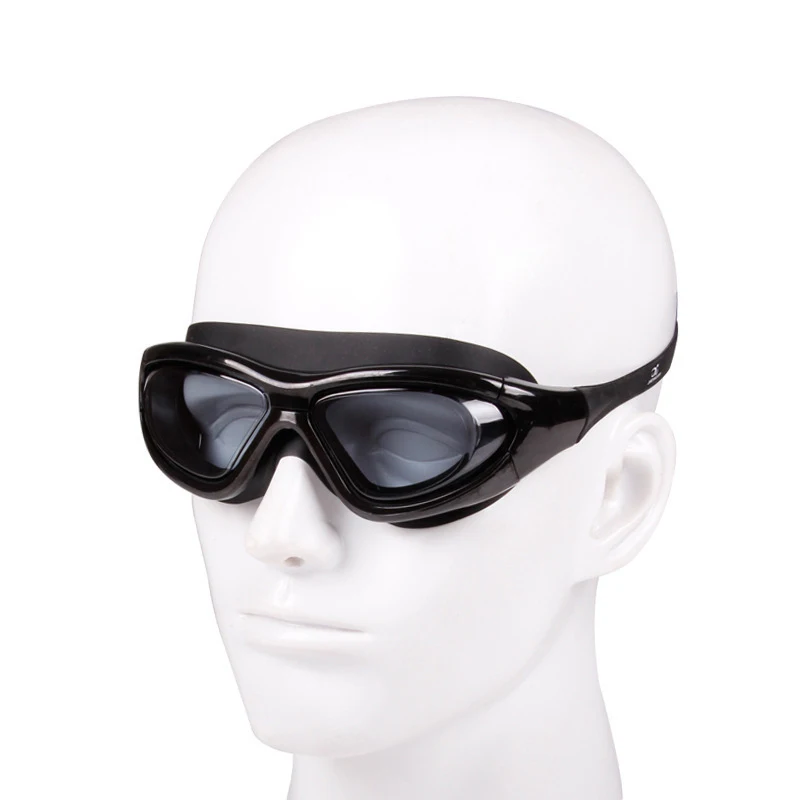 Adults Swimming Goggles Electroplating Waterproof Anti-Fog Portable Adjustable Silicone Men Women Sports Swim Glasses Set 4