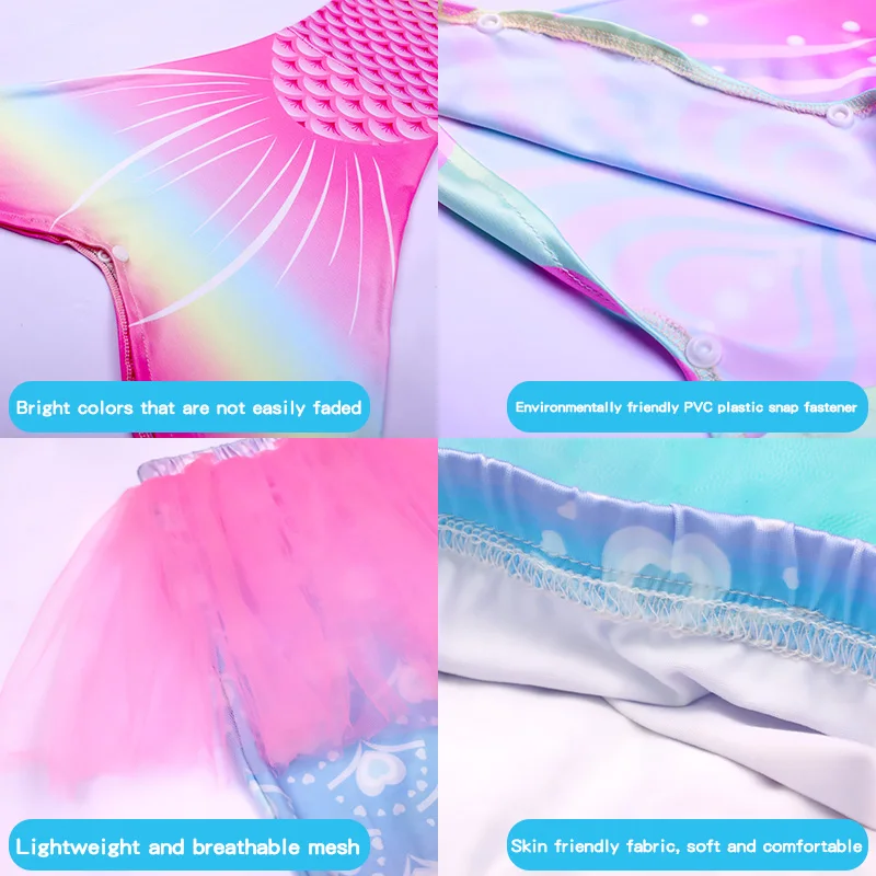 Girls Mermaid Swimsuit Set 6