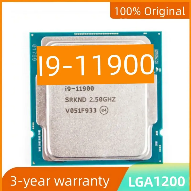 I9 11900 I9-11900 Supporto Core Intel Z590 Processore Cpu 8-Core 16-Thread 2.5Ghz L3 = 16Mb 65W Lga 1200
