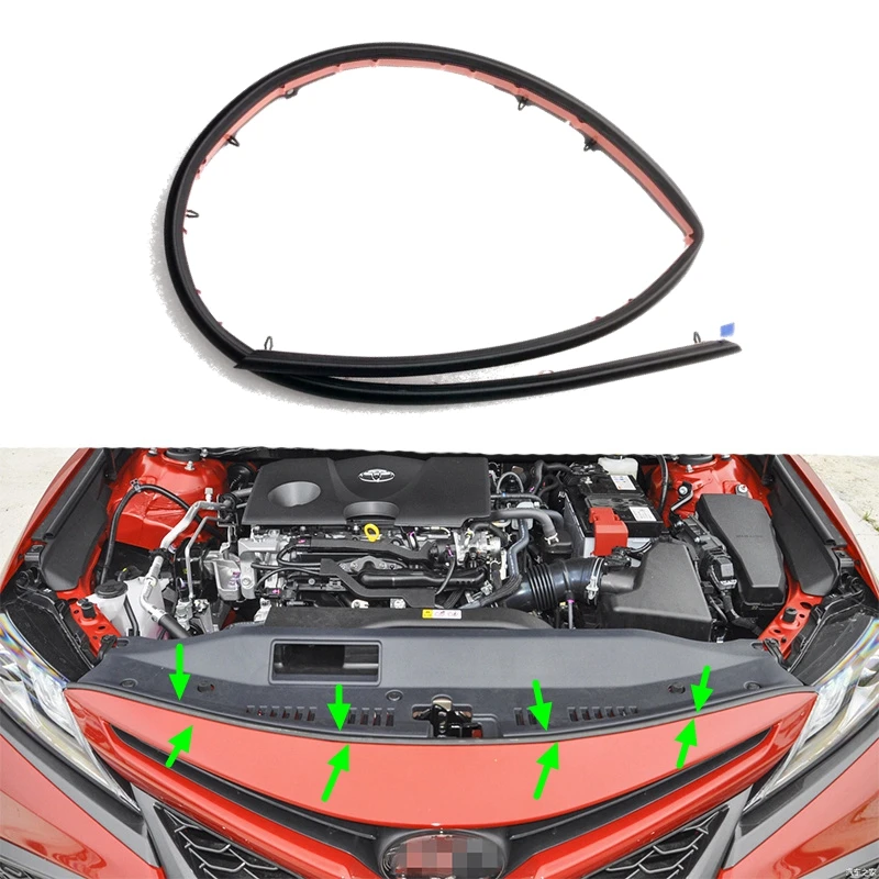 Car Front Engine Cover Hood Waterproof Rubber Seal Strip Edge