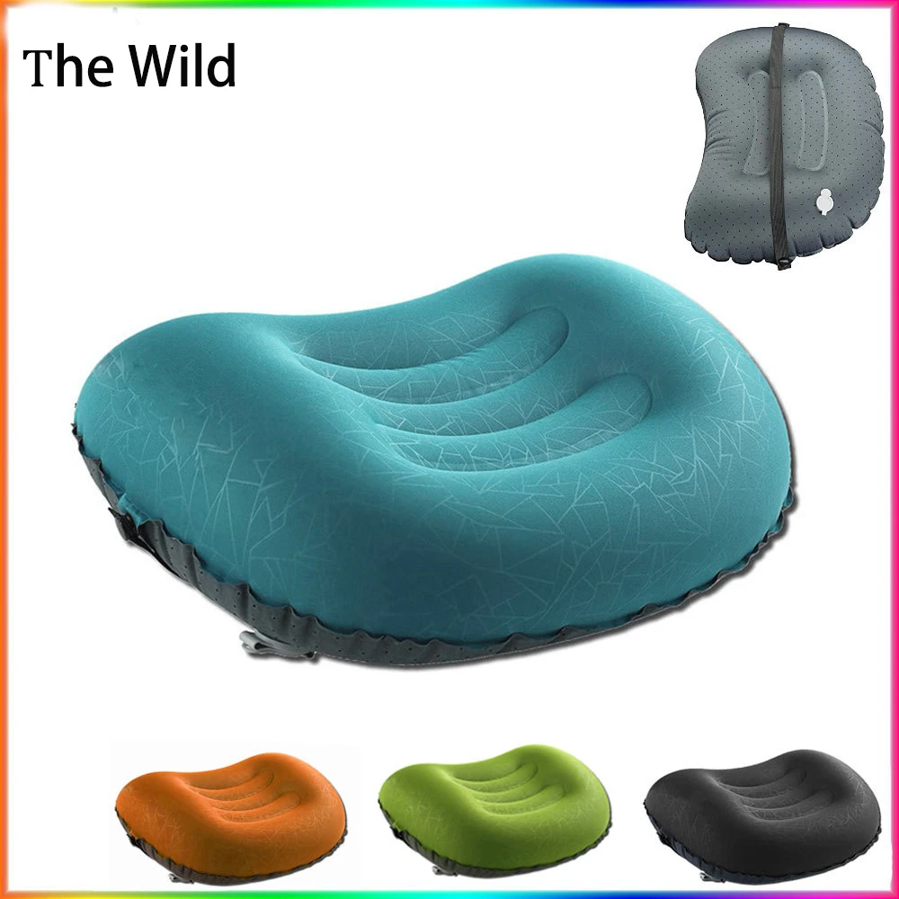 The Wild Portable inflatable pillow Outdoor Camping Waterproof Sun Protection Air Pillow Comfortable And Durable Hiking