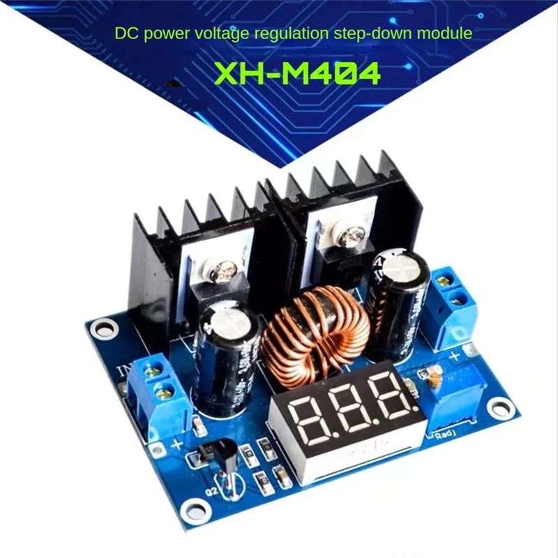 A40I LED 전압계 PWM 조정 가능한 4-38V 1.25-36V 스텝 다운 보드 모듈 XL4016 8A 250W DC-DC 전원 드롭 모듈
