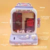 New Mini Claw Machine Rabbit  Electronic Dispenser Arcade Game Candy Crane Game Doll Capsule Toy Music And Lighting Kids Gift 3