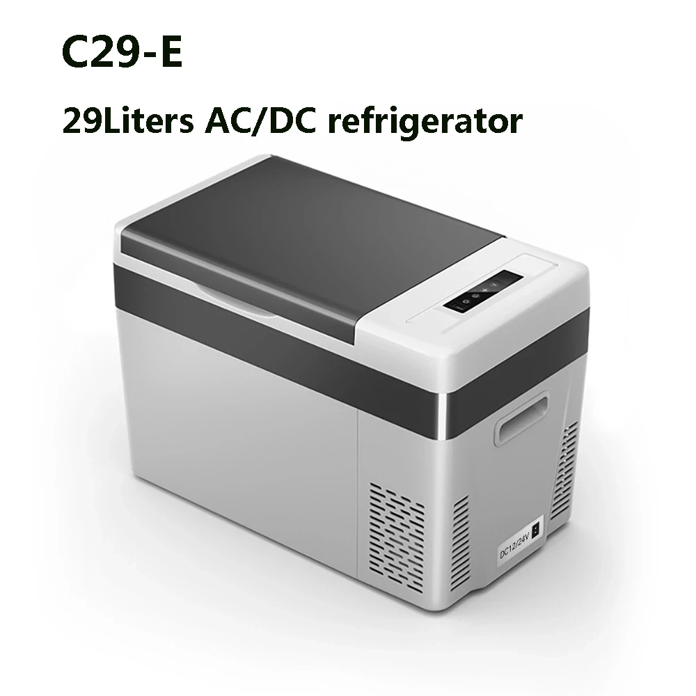 자동 RV 자동차 냉장고, DC12V24V 컴프레서, 휴대용 냉동고 냉장고, 빠른 냉동, 여행 야외 피크닉 쿨러, 29 리터