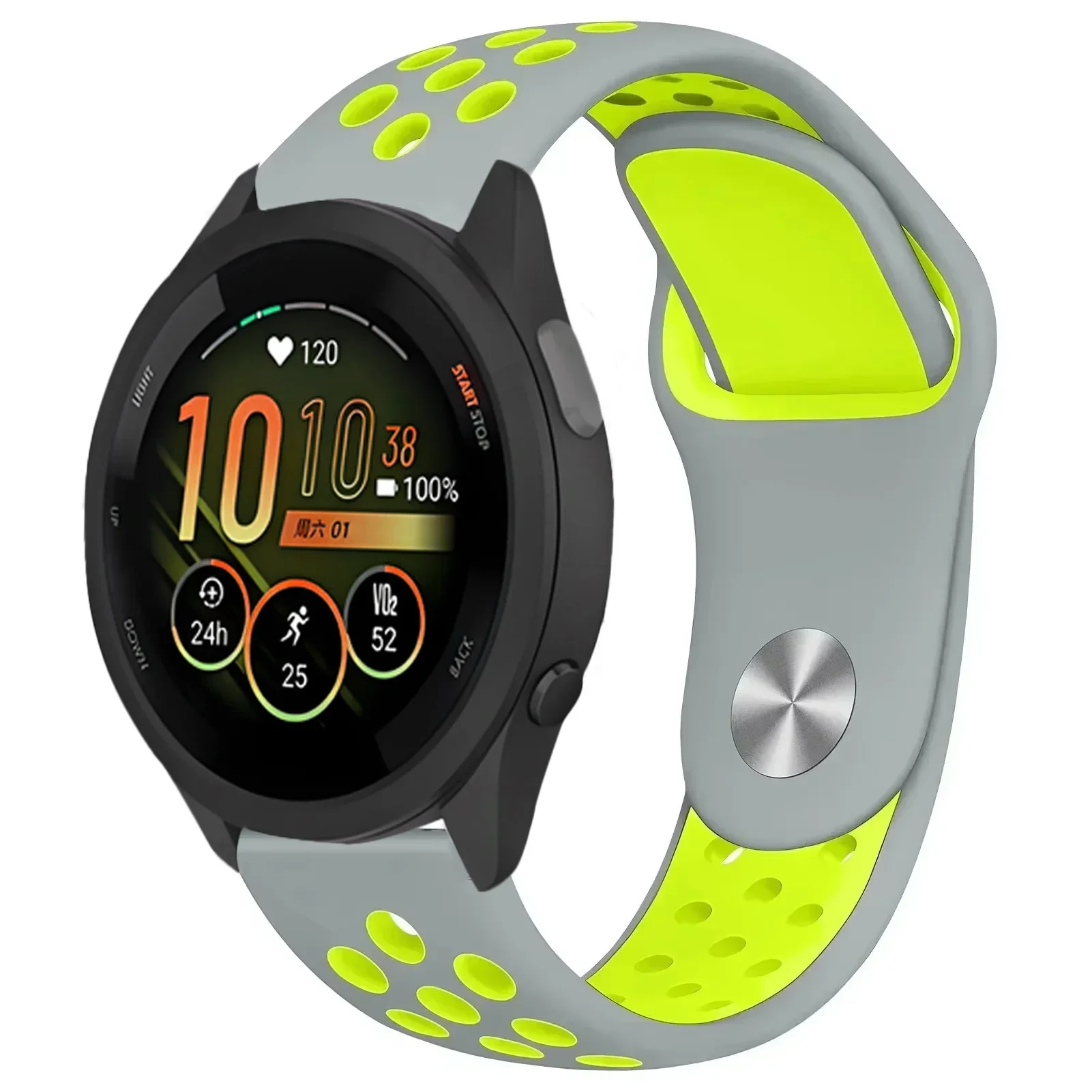 Premium Silicone Watch Strap - Versatile 22mm/20mm/18mm Adjustable Band