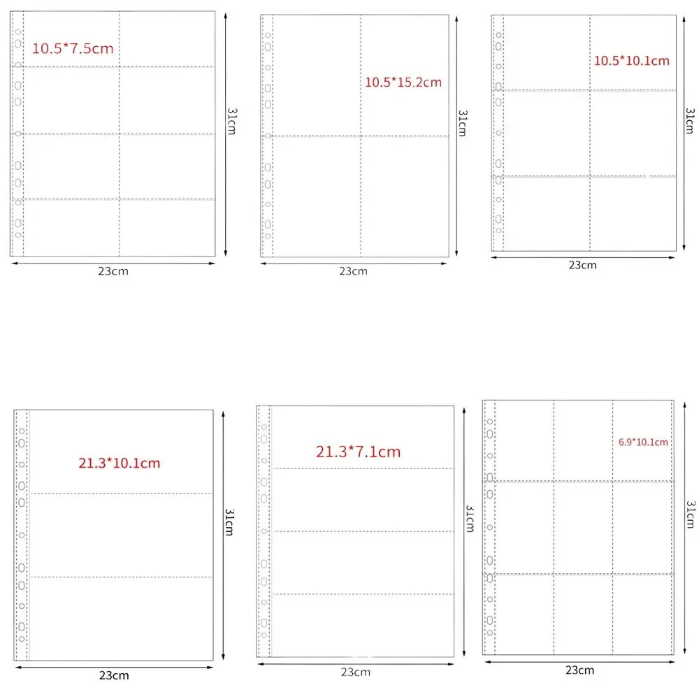 Multiple Pockets A4 Kpop Photocard Binder PP DIY Card Stamp Die Jewelry Storage Transparent Photocard Holder