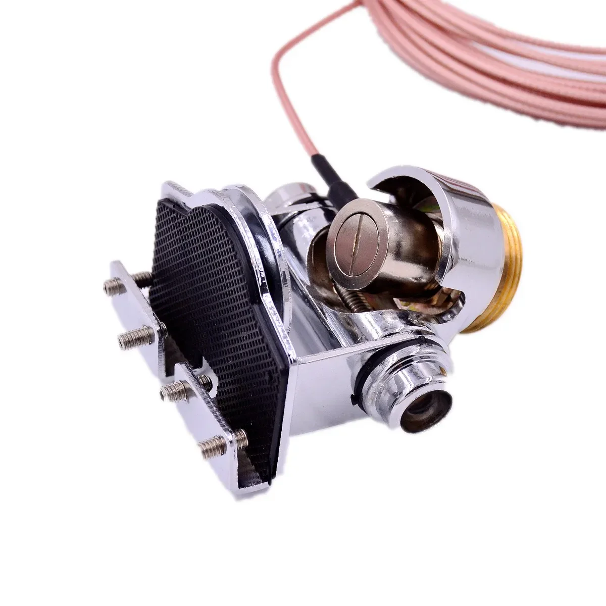 Stainless Antenna Kit Mount Bracket Clip UHF Male to NMO RC316 Copper Coaxial Extend Cable 5M for Mobile Base Station Radio