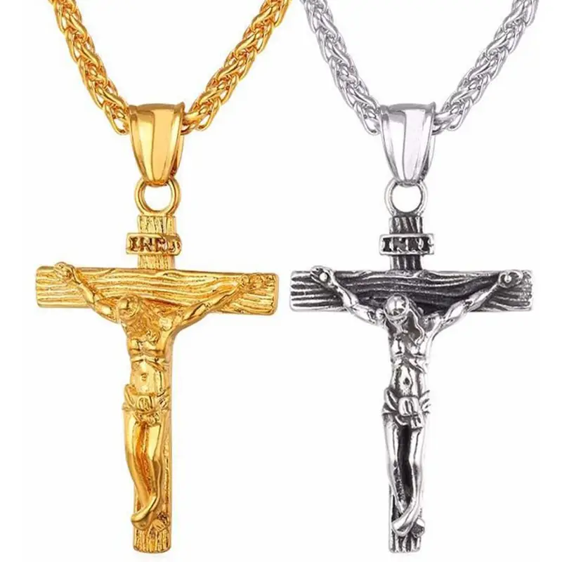 Premium Cross Necklace for Women 18k Gold Plated Trendy Gold Cross Pendant Chain for Girls Crucifix Necklace for Women Girls - Image 5