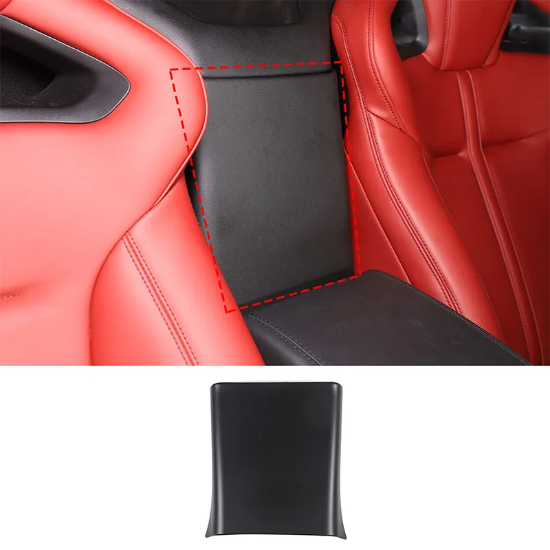 

For 2013-2024 Jaguar F-TYPE ABS matte black car armrest box rear decoration cover sticker car interior accessories