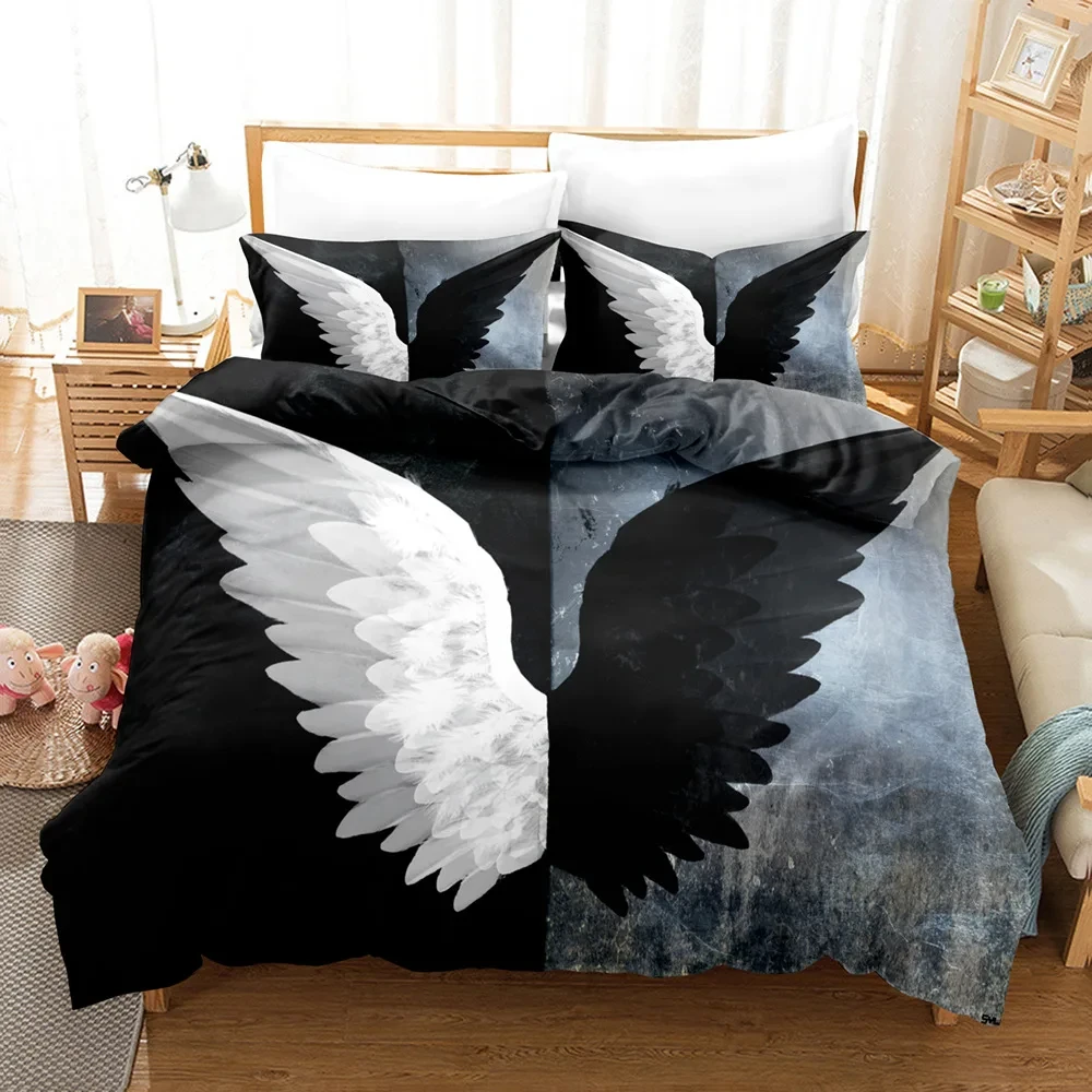 

2024 Angel Kids Bedroom 3D Print Duvet Cover Single Twin Full Queen King Size Aldult bedding set Soft and comfortable