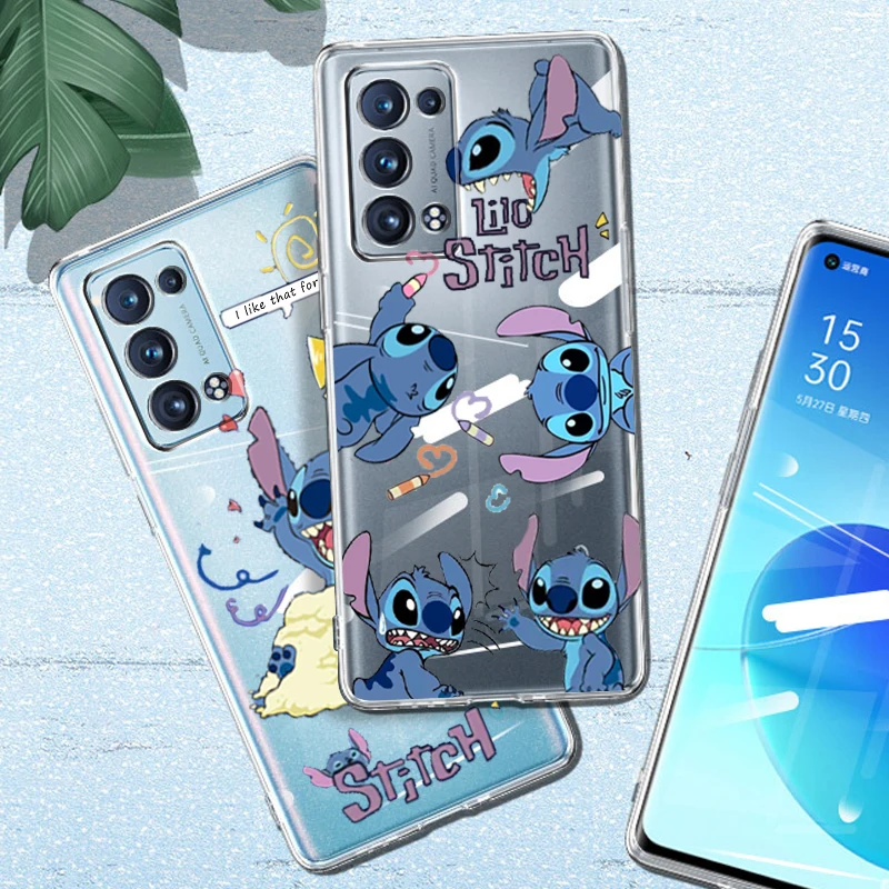 Funda para Oppo Reno 4Z Oficial de Disney Angel & Stitch Beso - Lilo &  Stitch