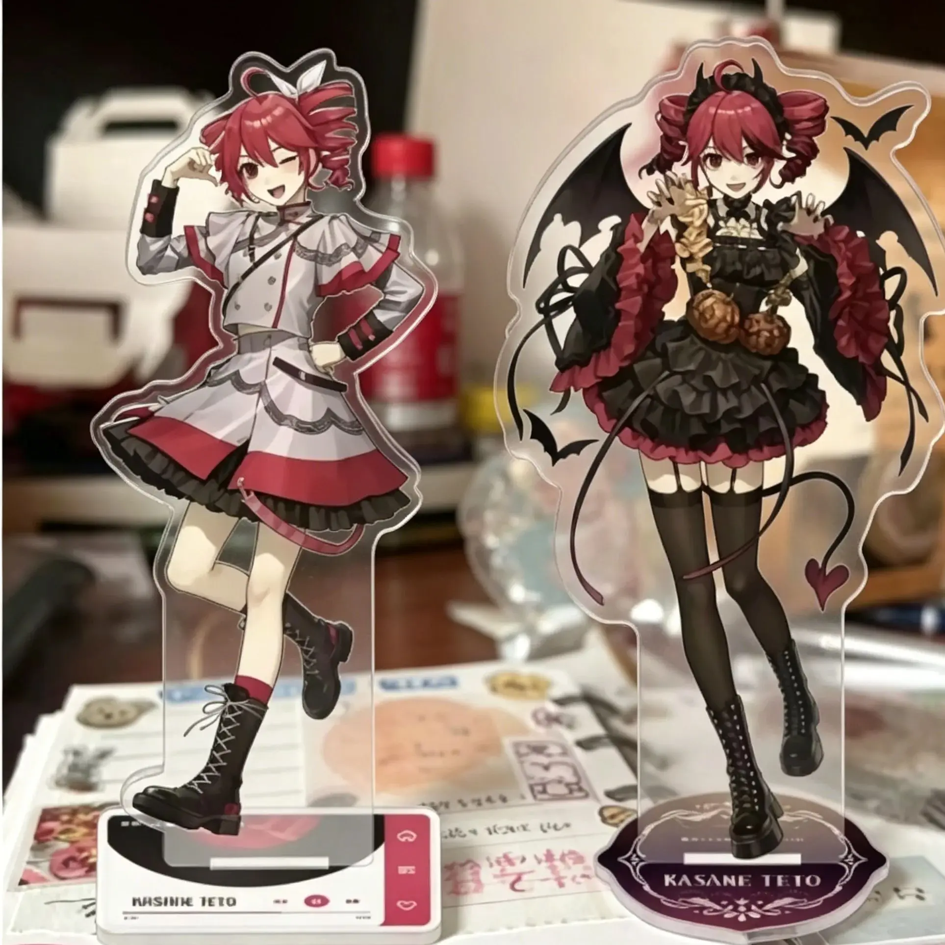 Elegant Kasane Teto Anime Figure Acrylic Stand Decor and Accessories