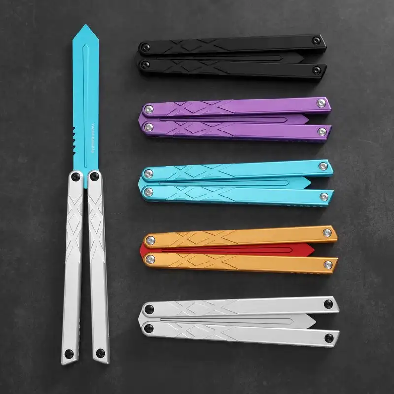 7075 Aluminum Balisong Trainer Squid Swordfish Cloned by Yuppie