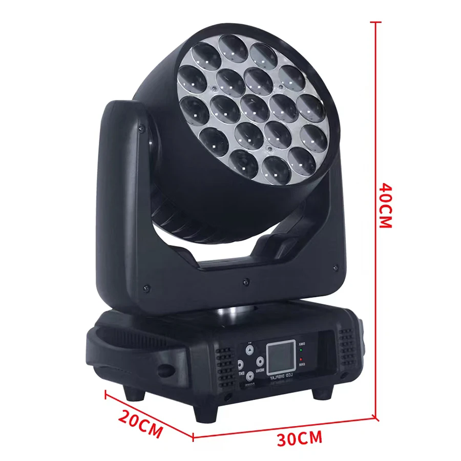 Description Picture 4 of item0 Tax 1Pcs 19x15W Led Moving Head RGBW Beam Wash Zoom Moving Head Light DJ Stage Light Equipment Concert Productions Profession