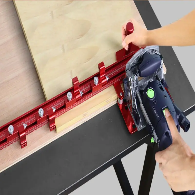 CRTOL Guide Rail Woodworking Tenon Jigsaw Connection Slotted Punching