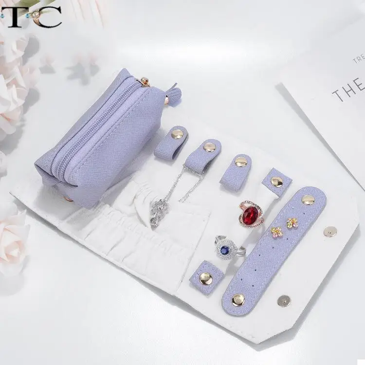 Travel Jewelry Storage Box Ring Bracelet Bag Ring Necklace Holder Earrings Storage