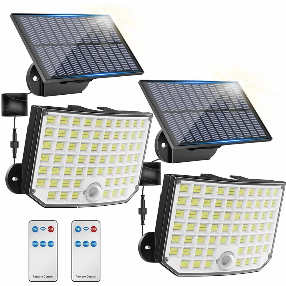256LEDSolarLightOutdoorWaterproofwithMotionSensorSecurityLight