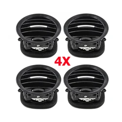 Black/Chrome A/C Air Vent Cover Outlet Grille (4PCS Chrome)