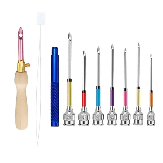 Discover the Versatile 1-17Pcs Punch Needle Tool Kit for Embroidery and Cross Stitching