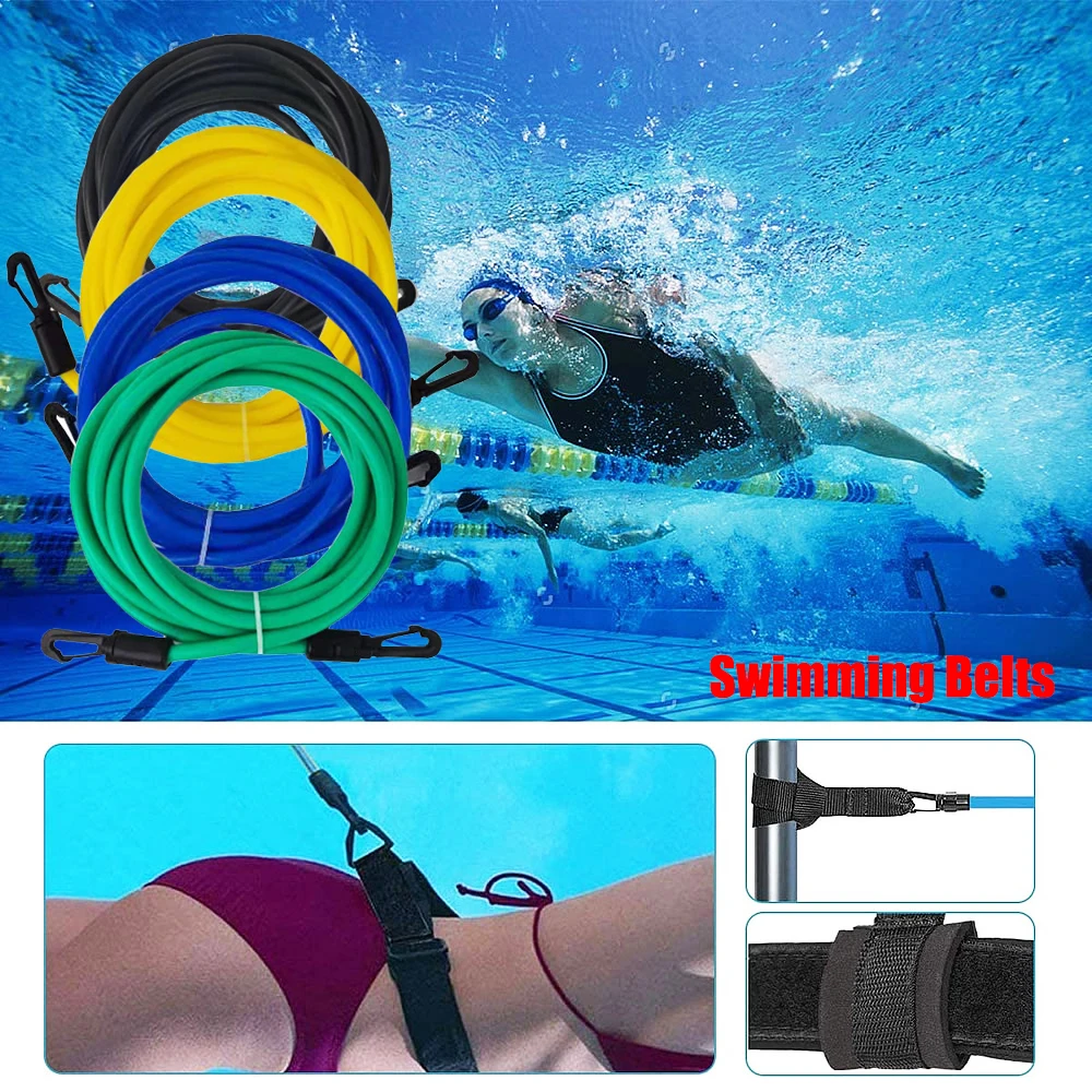 Swimming Belts Stationary Swim Trainer Swim in Place Resistance Bands