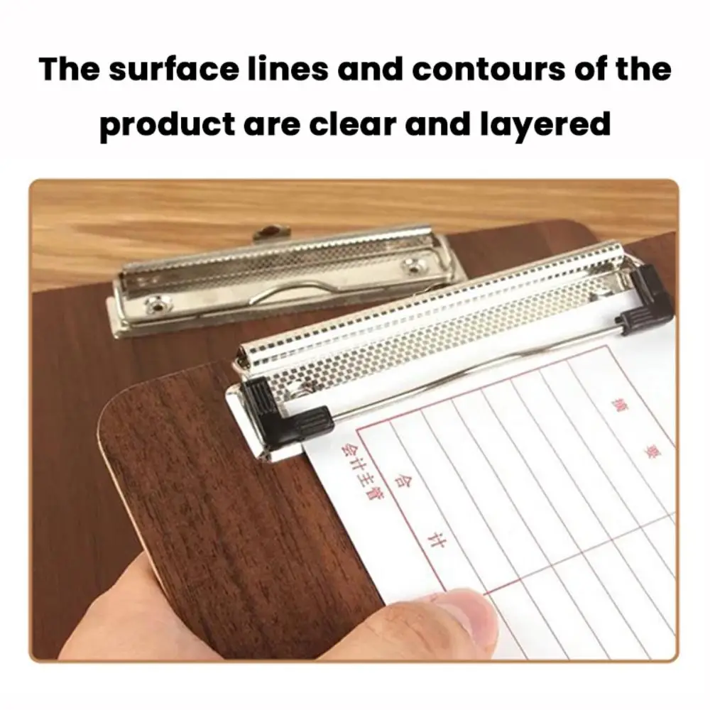 Simple Wooden File Folder A4/A5 Hangable Storage Writing Pad Thickened Clipboard Gift/Prize