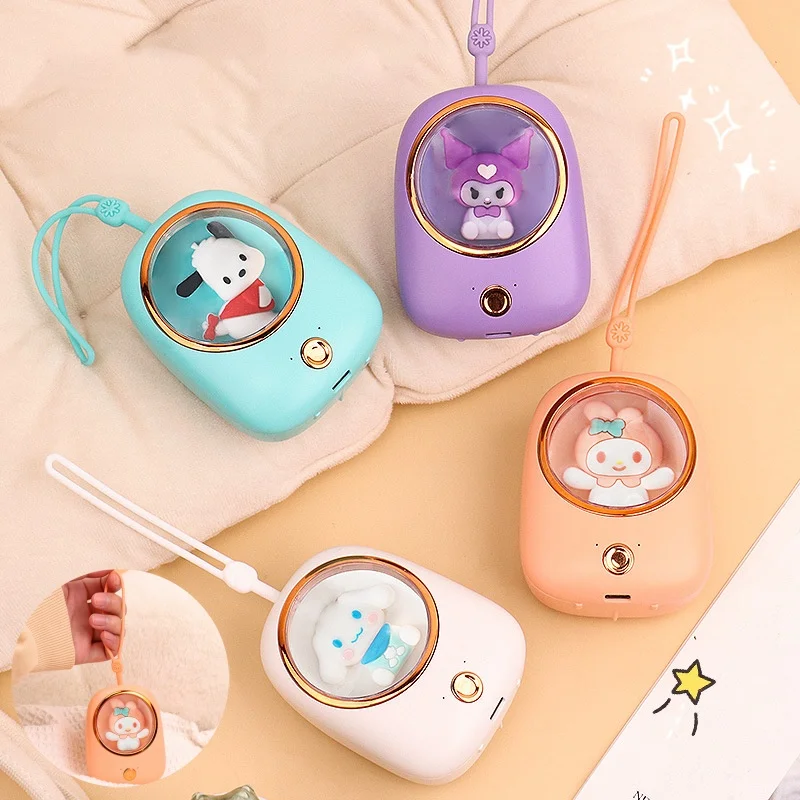 

2023 Sanrio грелка для рук Kawaii Mymelody Kuromi Cinnamoroll корейский Зимний для девочек мультфильм мини-Ночник детская теплая рука
