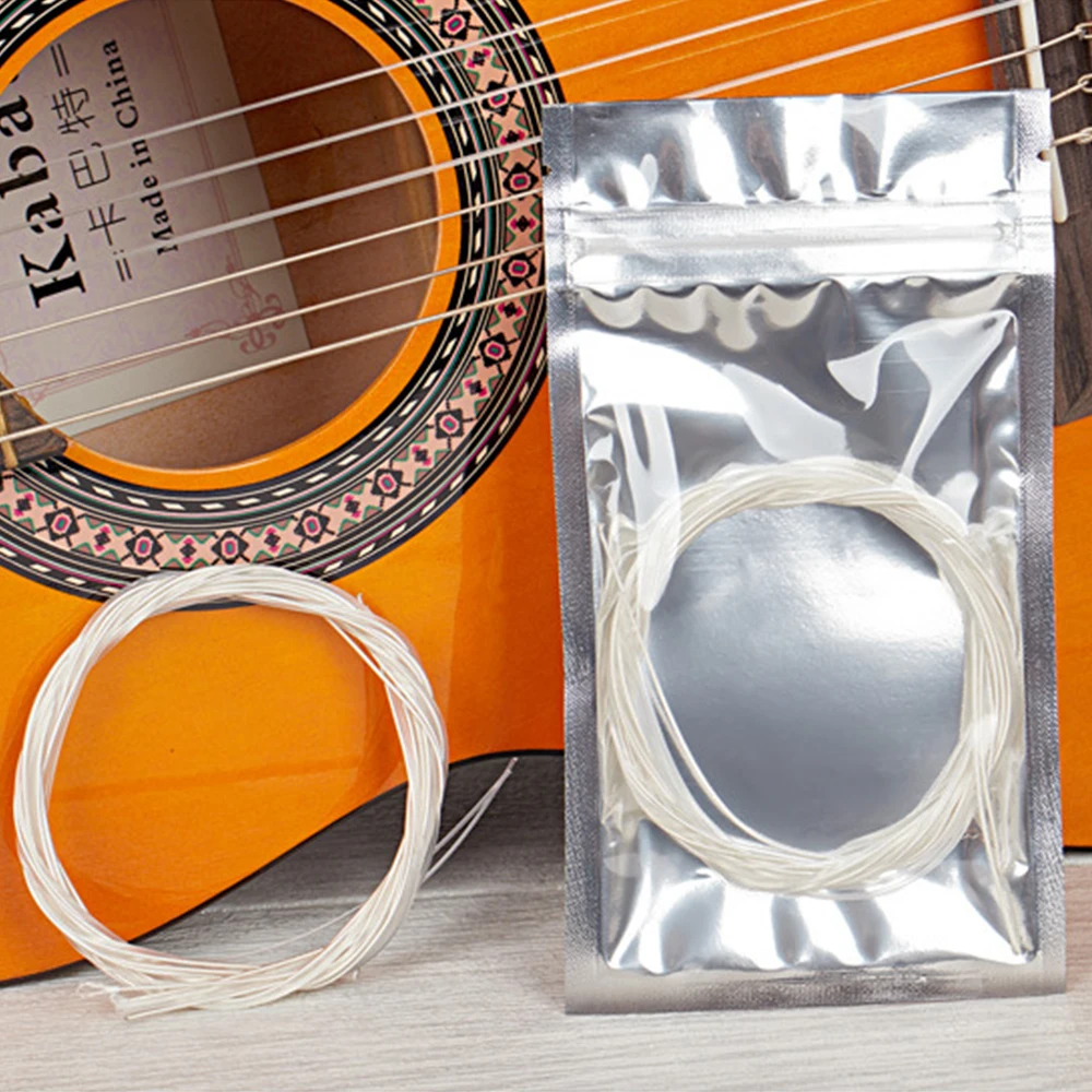 

6pcs/set Classical Guitar Strings Nylon Silver Plating Set Super Light For Classic Acoustic Guitar Parts Replacement Accessories