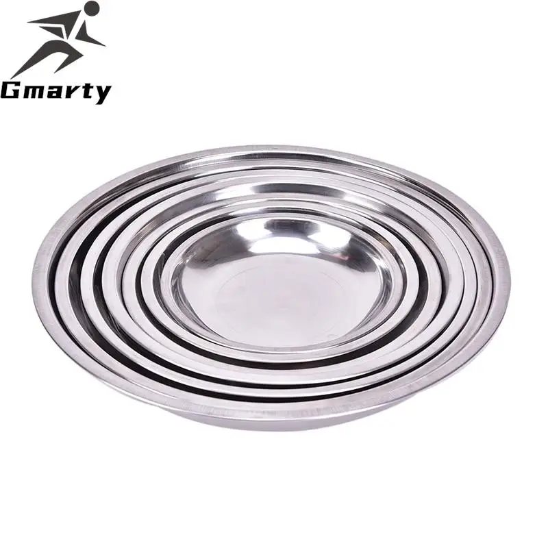 Camping  Stainless Steel Tableware Dinner Plate Food Container Thanksgiving Cooking  outdoor kitchen 4