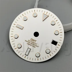 Glossy Multicolor Watch Dial with C3 Luminous Feature - NH34 (MATTE  WHITE 9)