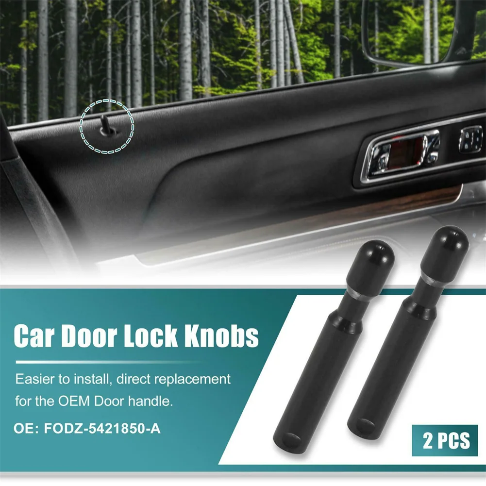 2pcs Car Truck Interior Door Lock Knob Pull Pins Plastic Auto Car Security Door Lock Pins For Ford F-150 Explorer FODZ5421850A car interior accessories,car door lock pins,car door lock knob