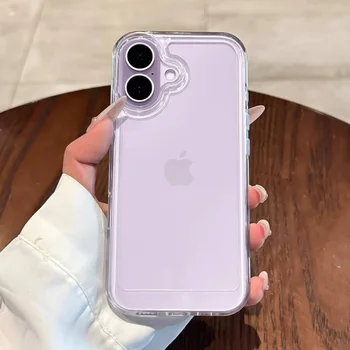 Transparent Acrylic Clear Phone Case For iPhone 17 Air 16 15 14 13 12 11 Pro Max Plus XS X XR Shock Proof Protection Back Cover 1