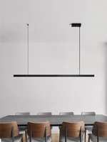 Pendant lights restaurant lights Nordic modern minimalist office long bar dining room chandeliers kitchen lamps LED Chandelier 1