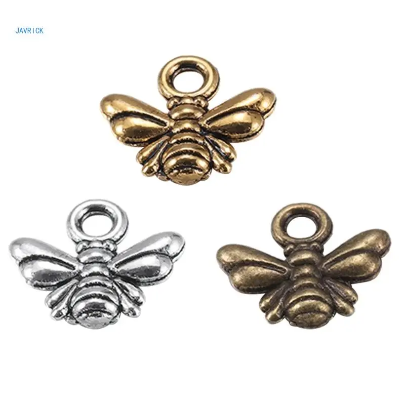 

Pack of 40 Handmade Craft Pendants Bees Shaped Jewelry Making Supplies Ornament