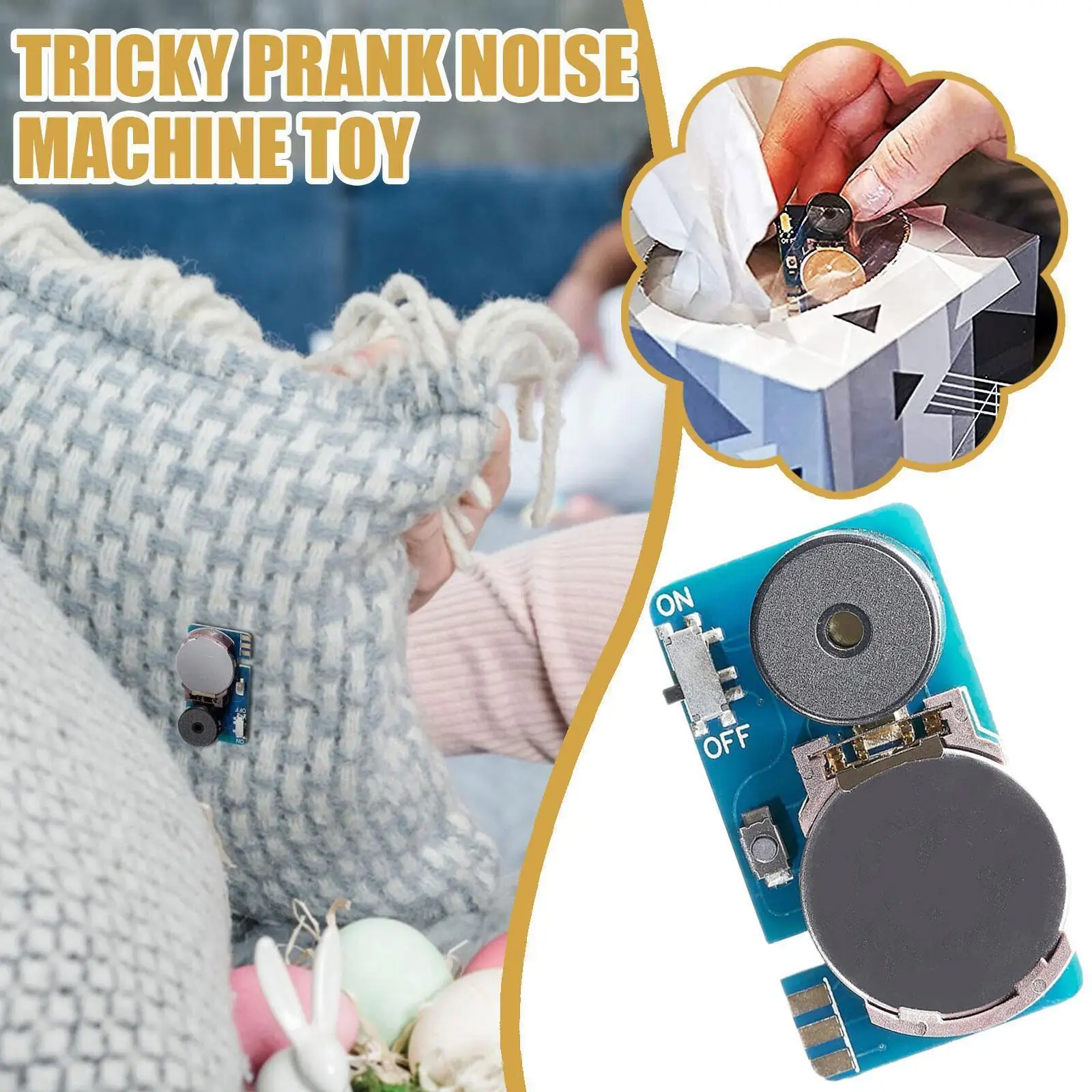 Novelty Funny Annoying PCB Creative Pranks Toys Annoying Buzzer Office Noisemaker Toys Hidden Trick Noisemaker