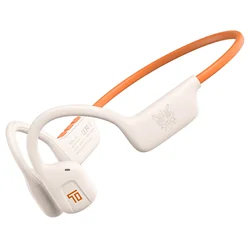 Air Conduction Sport Earphones - Bluetooth 5.3, Stereo HD Audio, IP66 Waterproof, Bone Conduction Technology (Orange)