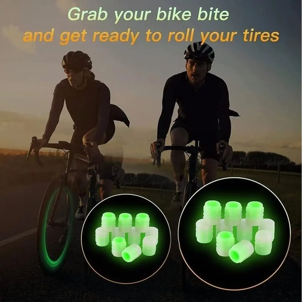 16/20/40Pcs Mini Luminous Tire Valve Caps Car Motorcycle Colorful Glowing Valve Cover Tire Wheel Hub Styling Decor Accessories tire valve caps tire valve cap wheel hub caps