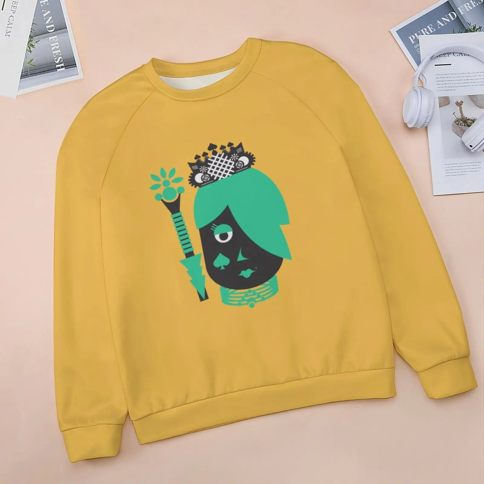

Raglan Round Neck Sweater GirlHotQueen-Women's top sweater animal cartoon pattern street girl sleeve round neck T