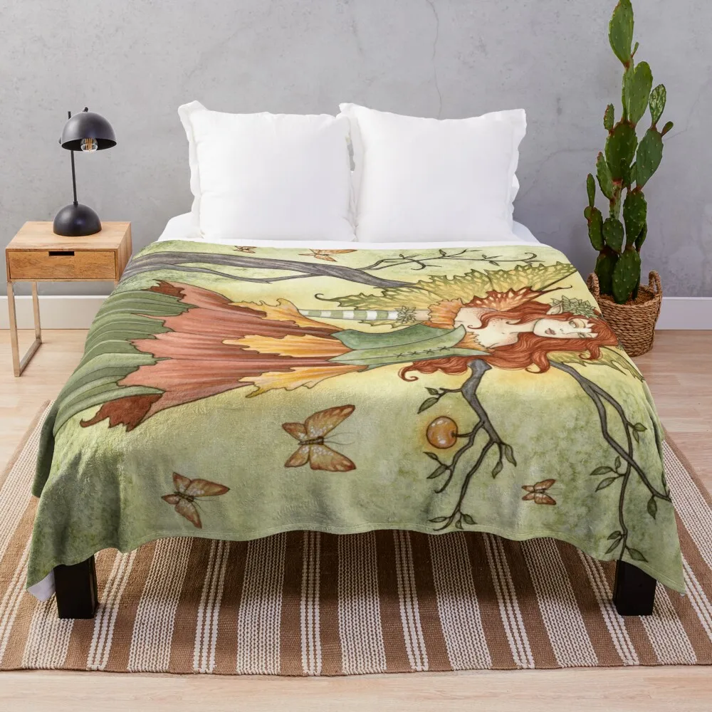 

Golden Apple Throw Blanket sofa bed fluffy blanket