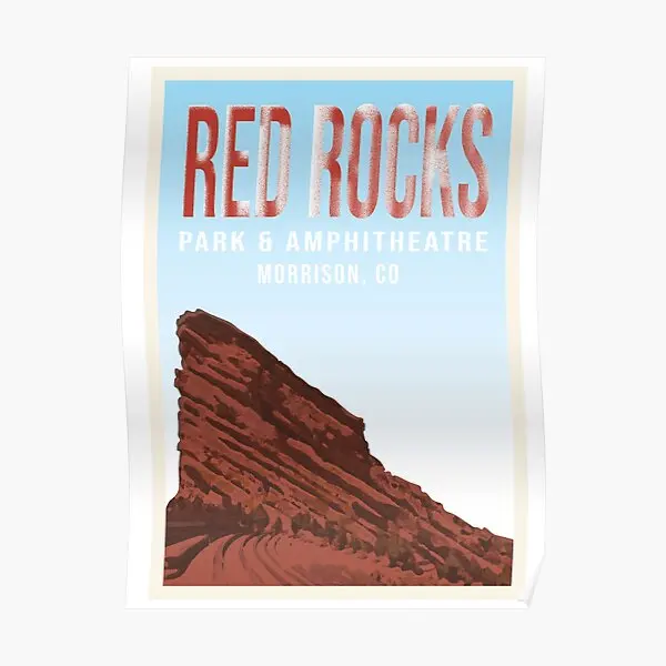 

Red Rocks Poster Picture Funny Decoration Room Modern Home Wall Vintage Decor Mural Art Painting Print No Frame