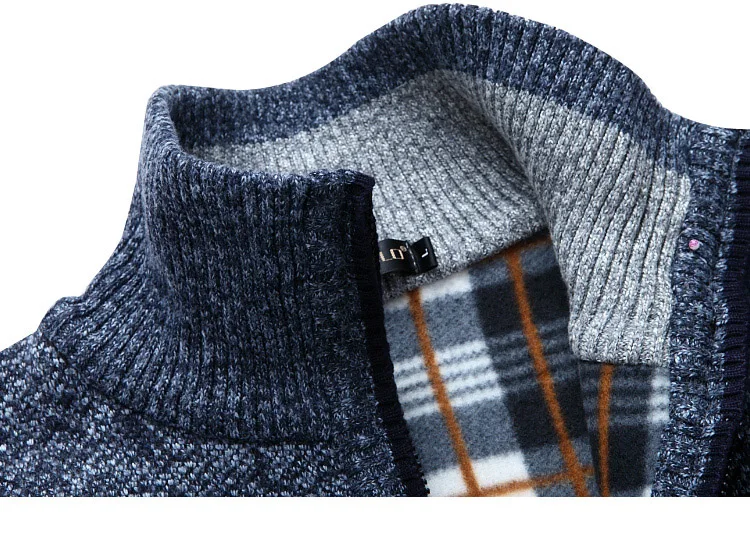 2023 New Men's Sweaters Autumn Winter Warm Zipper Cardigan Sweaters Man Casual Knitwear Sweatercoat male clothe